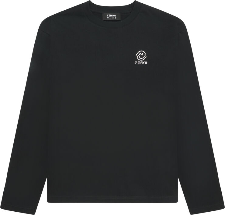 7 Days Active Longsleeve Tee 001 black