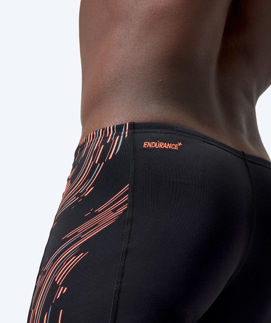Speedo aquashorts til mænd - Tech Panel - Sort/rød