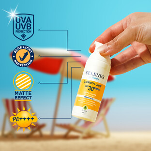 Celenes by Sweden Herbal Sun Dry Touch Fluïde SPF30  Zonnecrème 50ML