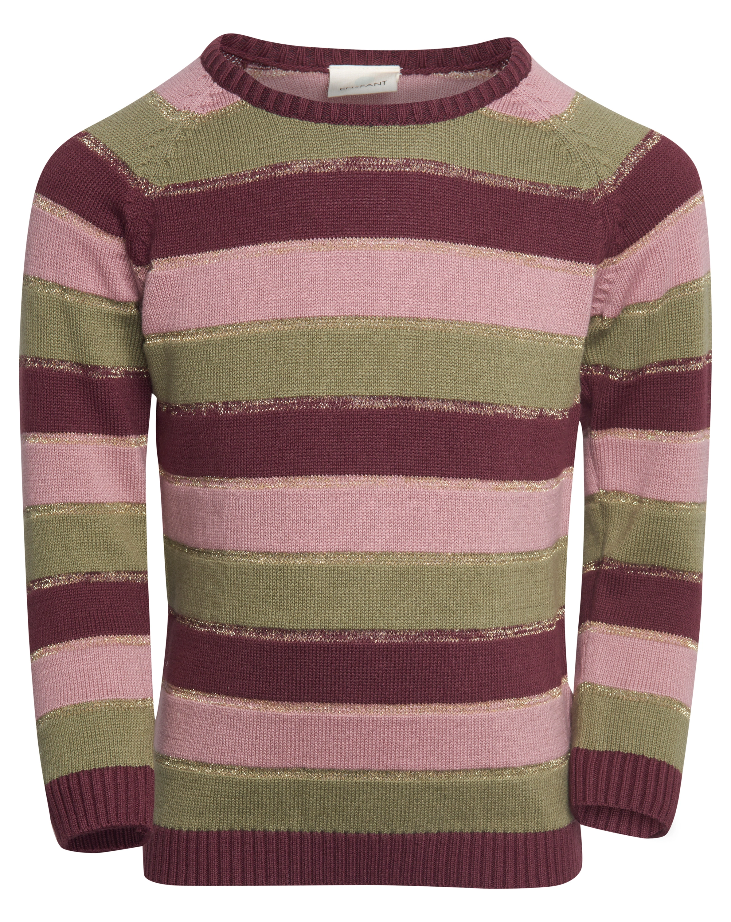Pullover FALL mit Blockstreifen in vineyard wine