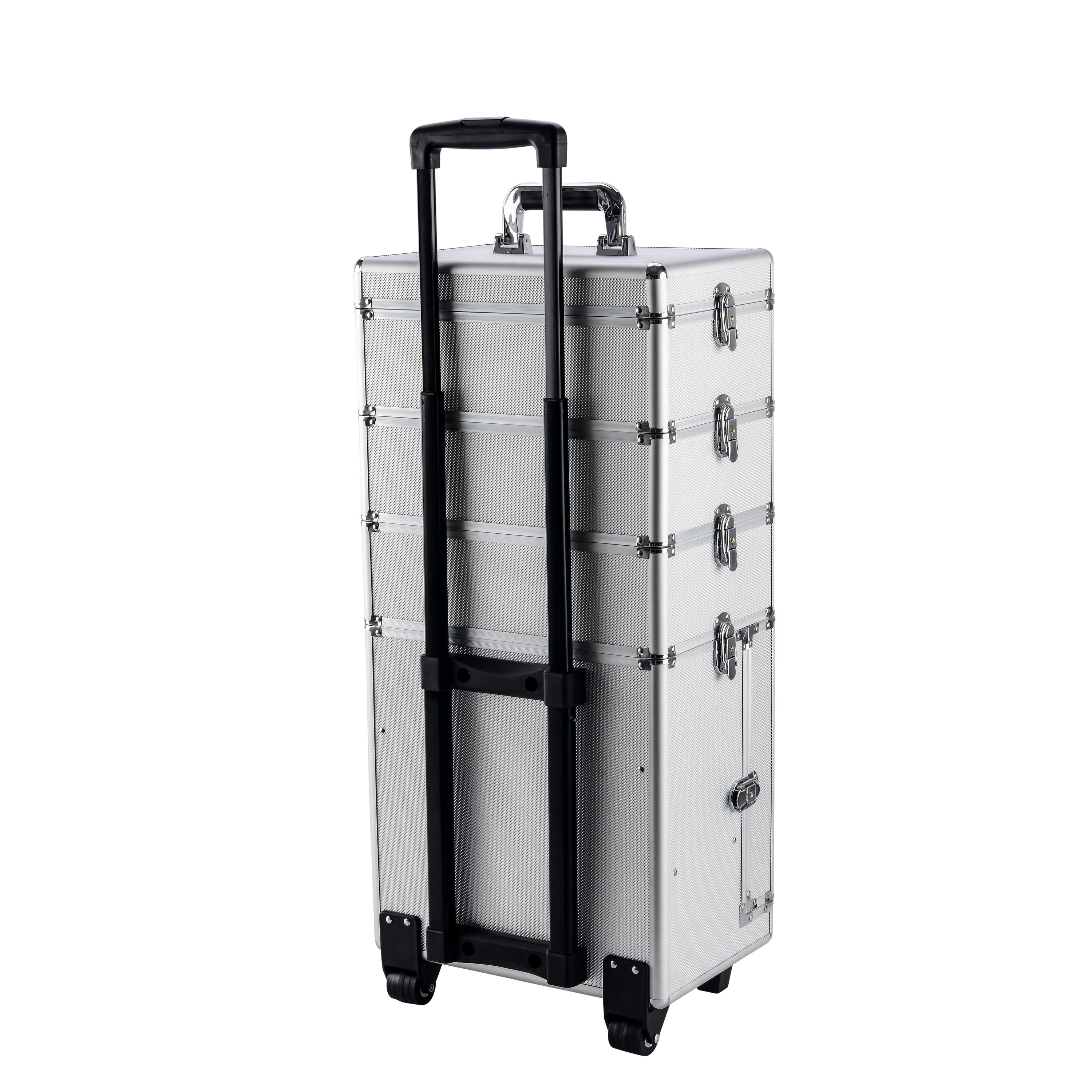 Kosmetikkoffer Trolley GLAMOUR silber