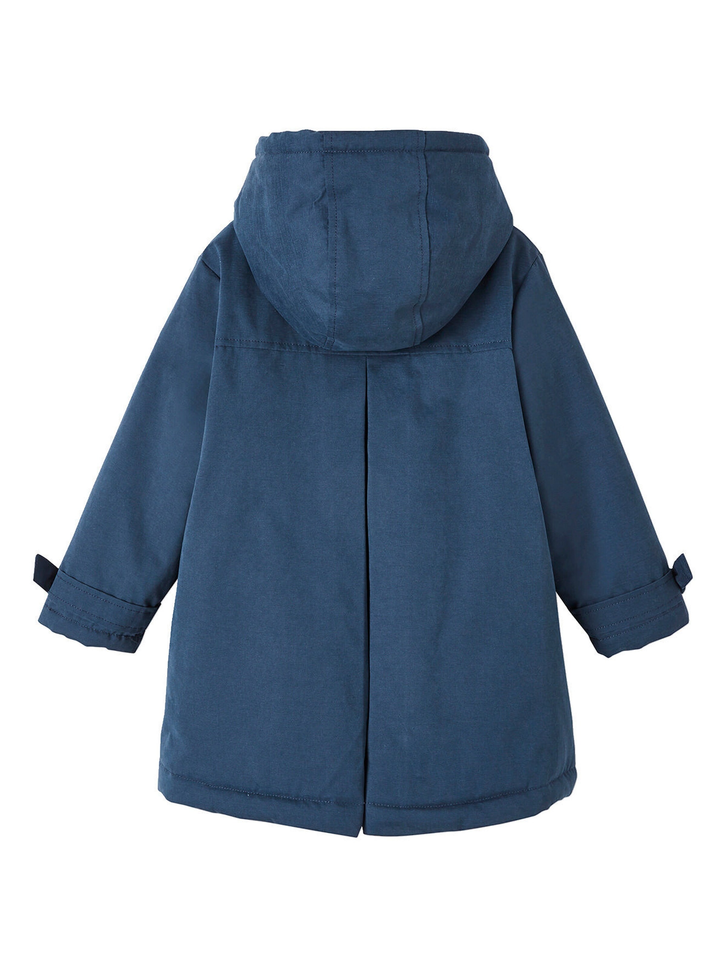 Vertbaudet Mädchen Winterjacke mit Kapuze, Wattierung Recycling-Polyester marine