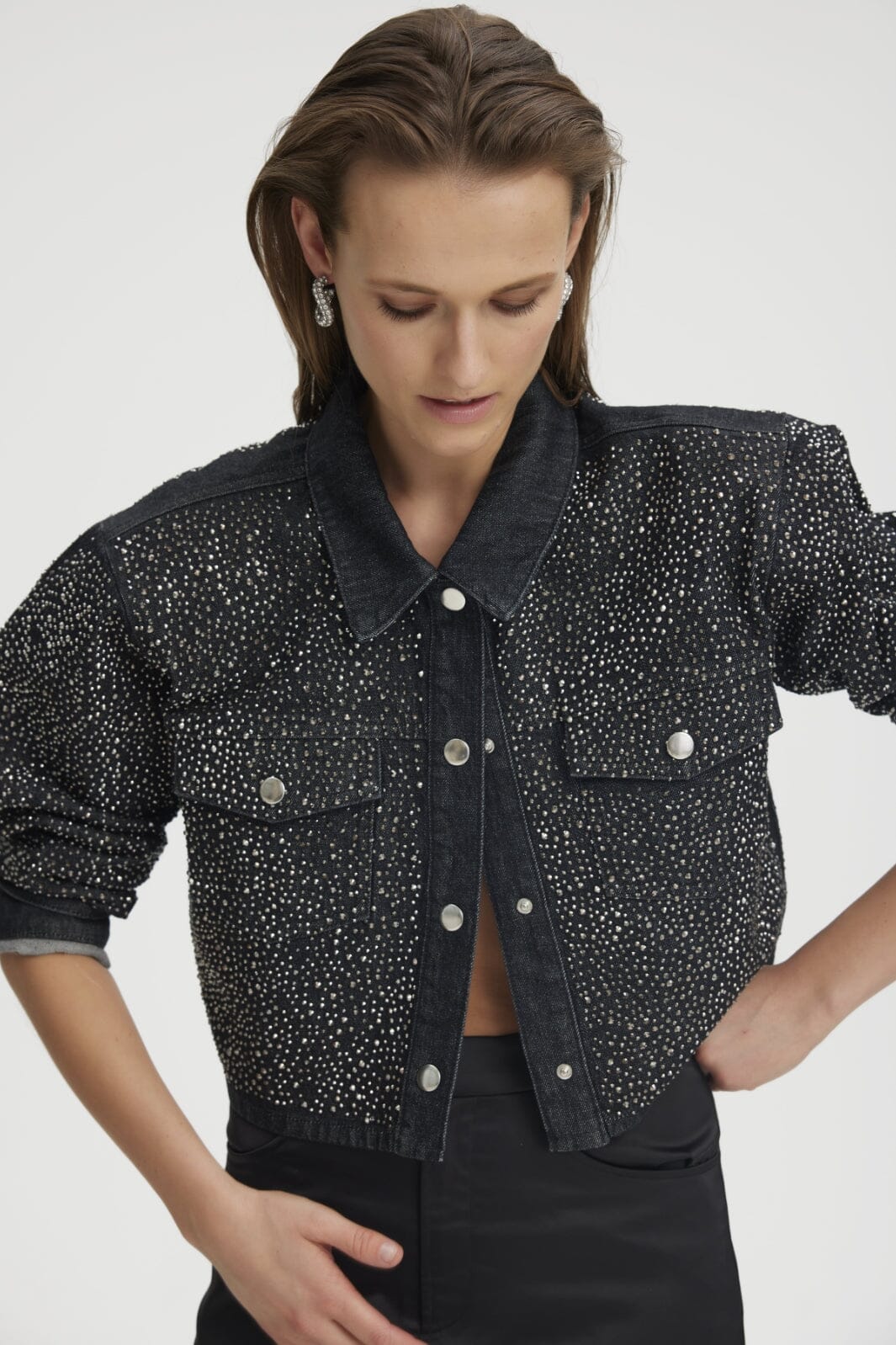 Gestuz NadivaGZ jacket dark grey washed