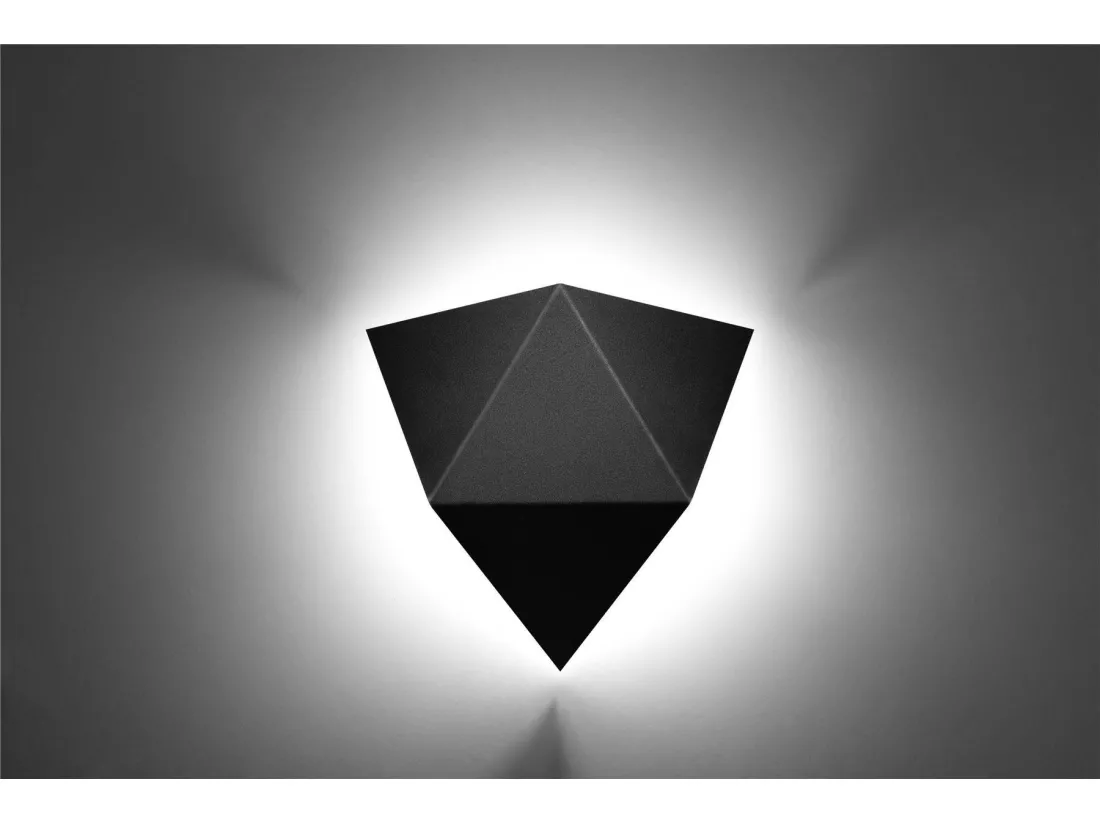 Sollux SOLIDO Applique murale à 2 ampoules, noir, G9