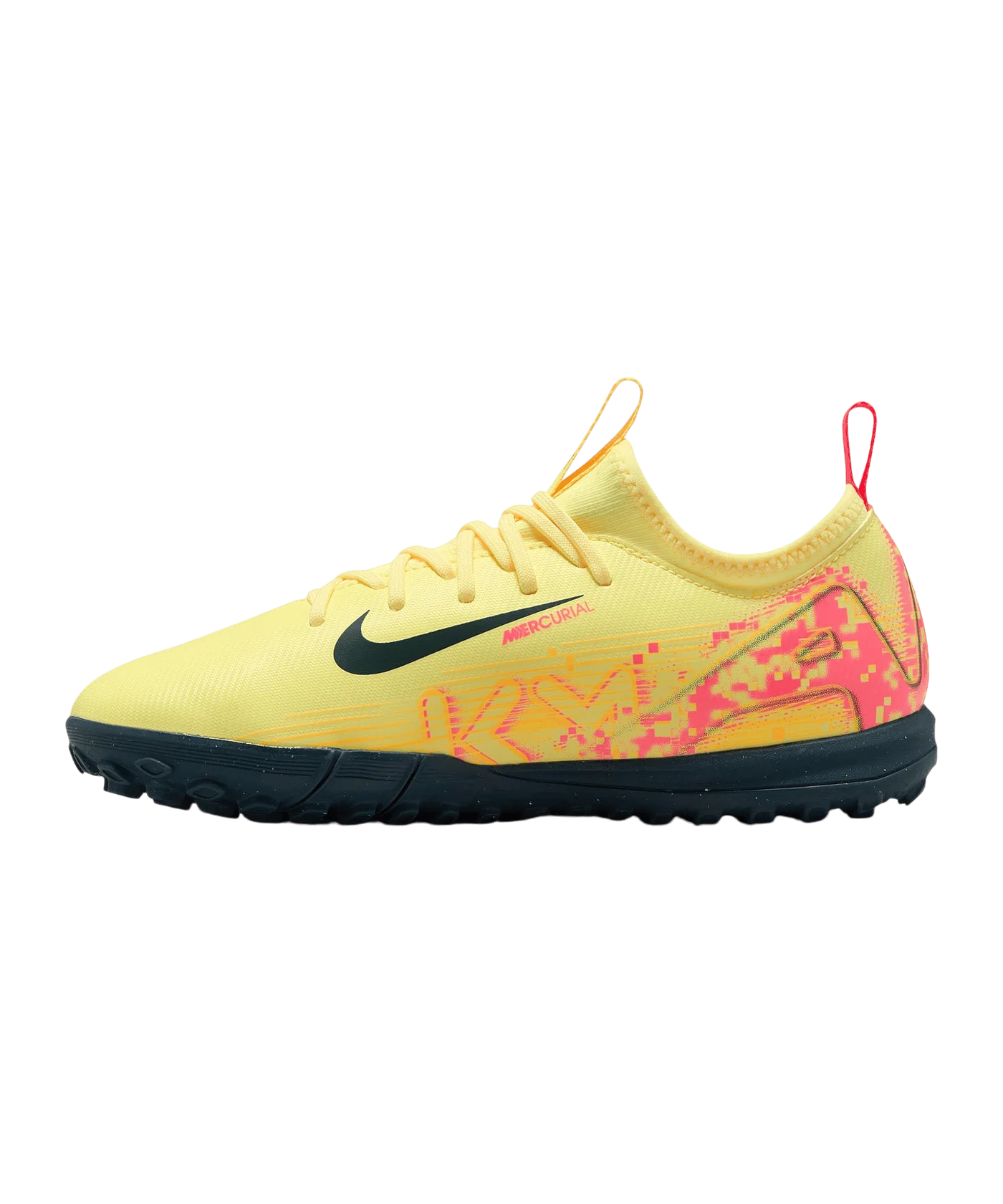 Nike Jr Air Zoom Mercurial Vapor XVI Academy TF Mbappe Signature Kids Orange Blau F800
