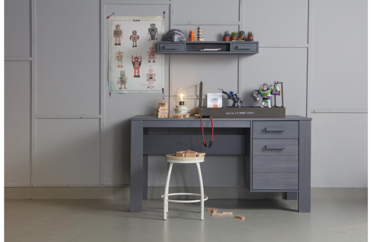 WOOOD Dennis bureau betongrijs