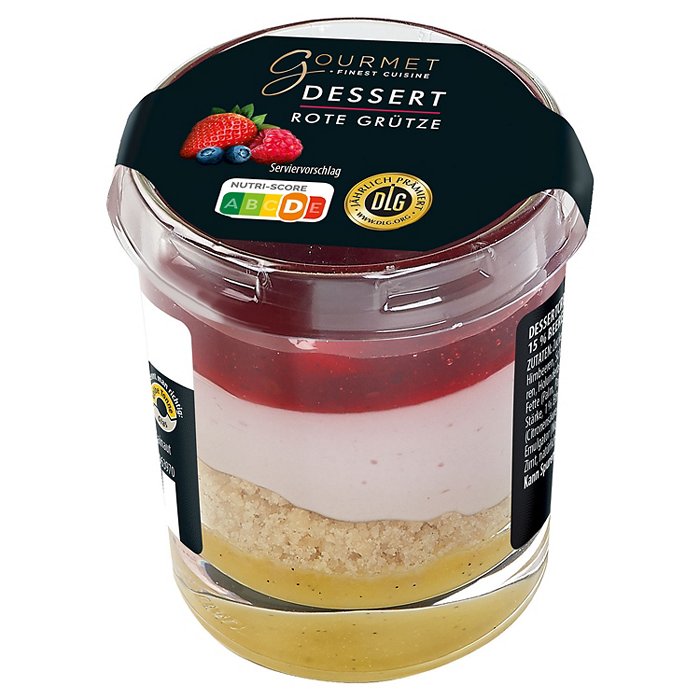 GOURMET FINEST CUISINE Dessert im Glas, Rote Grütze