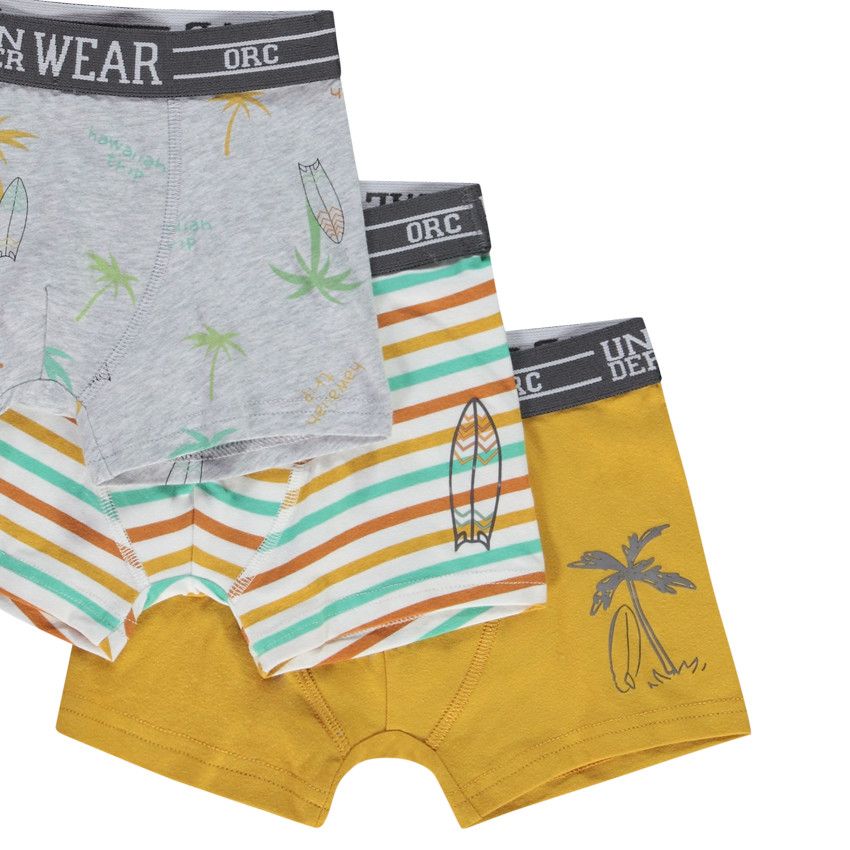Lot de 7 boxers en jersey imprimé fantaisie pour garçon - Blanc