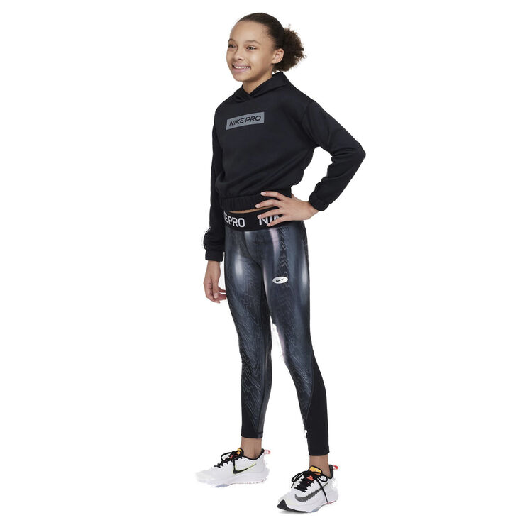 Nike Pro Warm Icon Clash Printed tights Sort