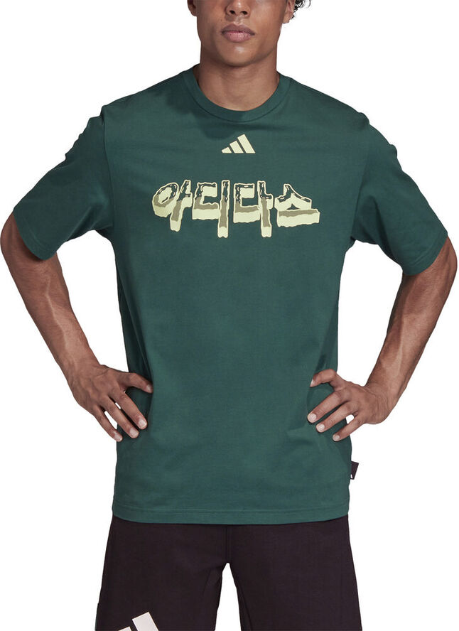 adidas adidas Athletics Pack Language T-shirt Grøn