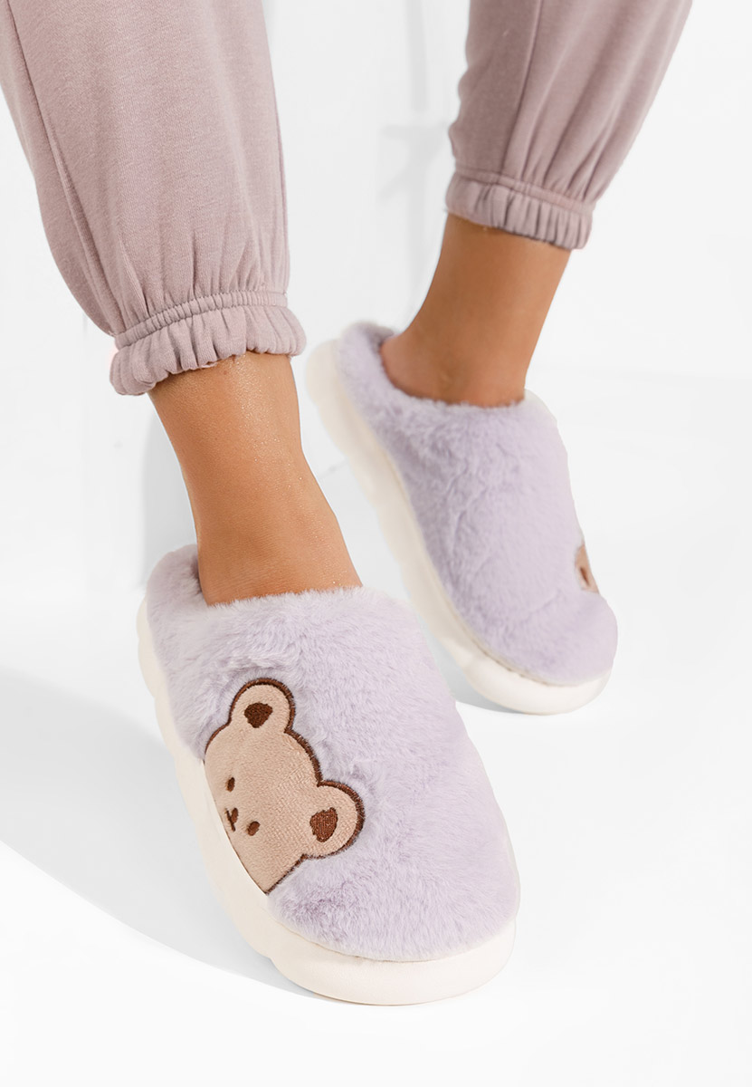Chaussons pour femme mauves Enya