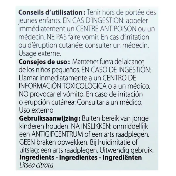 Pranarom Huile Essentielle Litsée Citronnée 10ml
