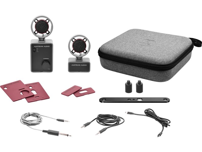 Austrian Audio Mikrofon MiCreator System Set Tragbares All-in-One Stereo-Aufnahmeset