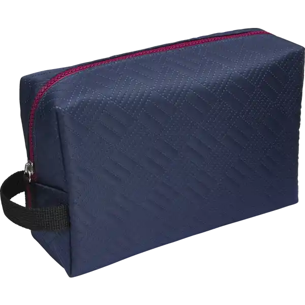 Herren Kulturtasche dunkelblau gesteppt