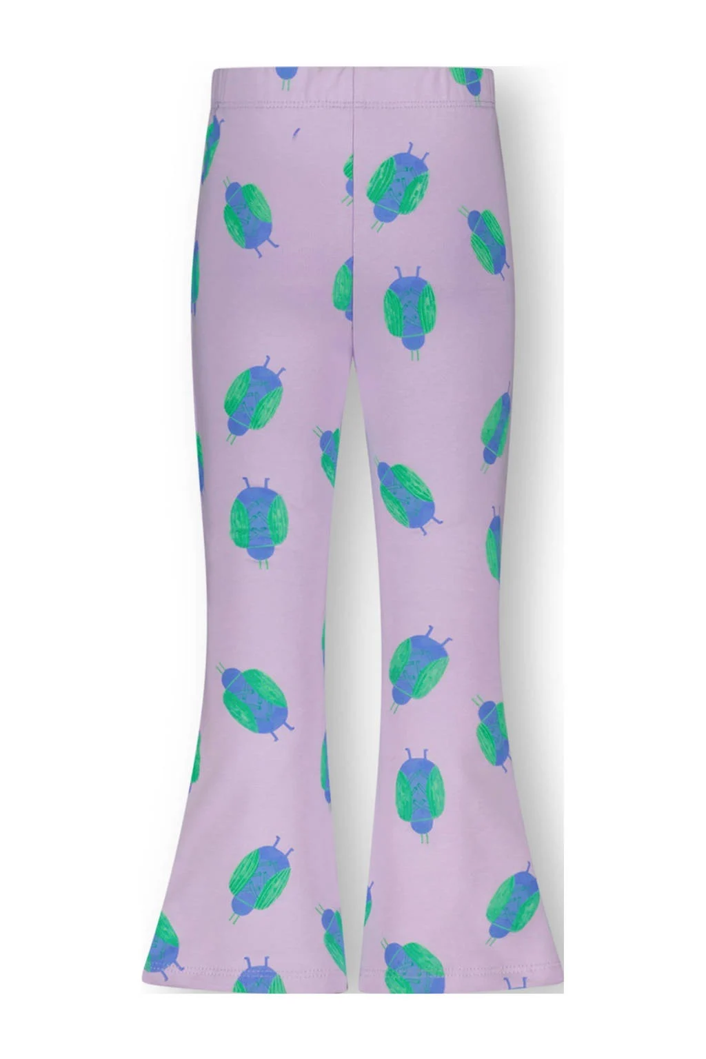 The New Chapter high waist flared broek met all over print lila/groen/blauw