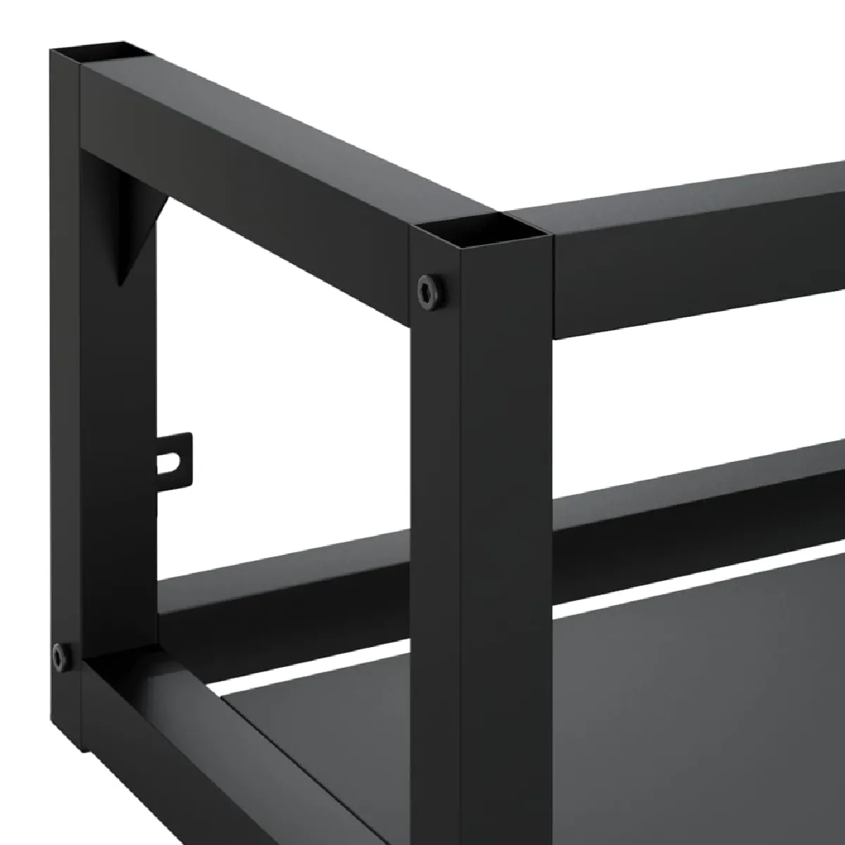 Helloshop26 Cadre de lavabo mural - Fer - 79 cm - Noir