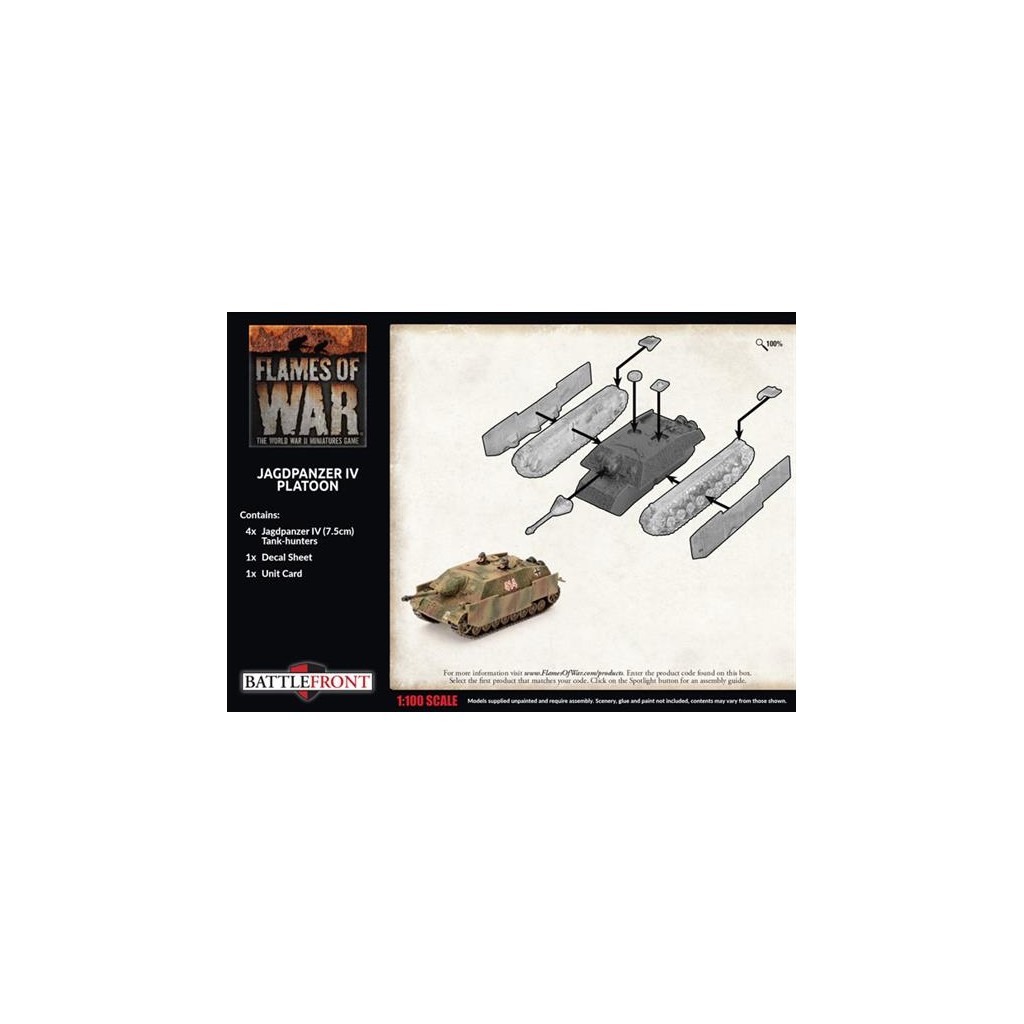 Flames of War - Jagdpanzer IV Tank-Hunter Platoon