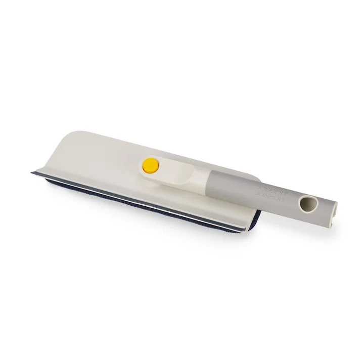 Joseph Joseph - CleanTech 2-in-1 Mikrofaser-Fensterwischer und -abzieher, stone