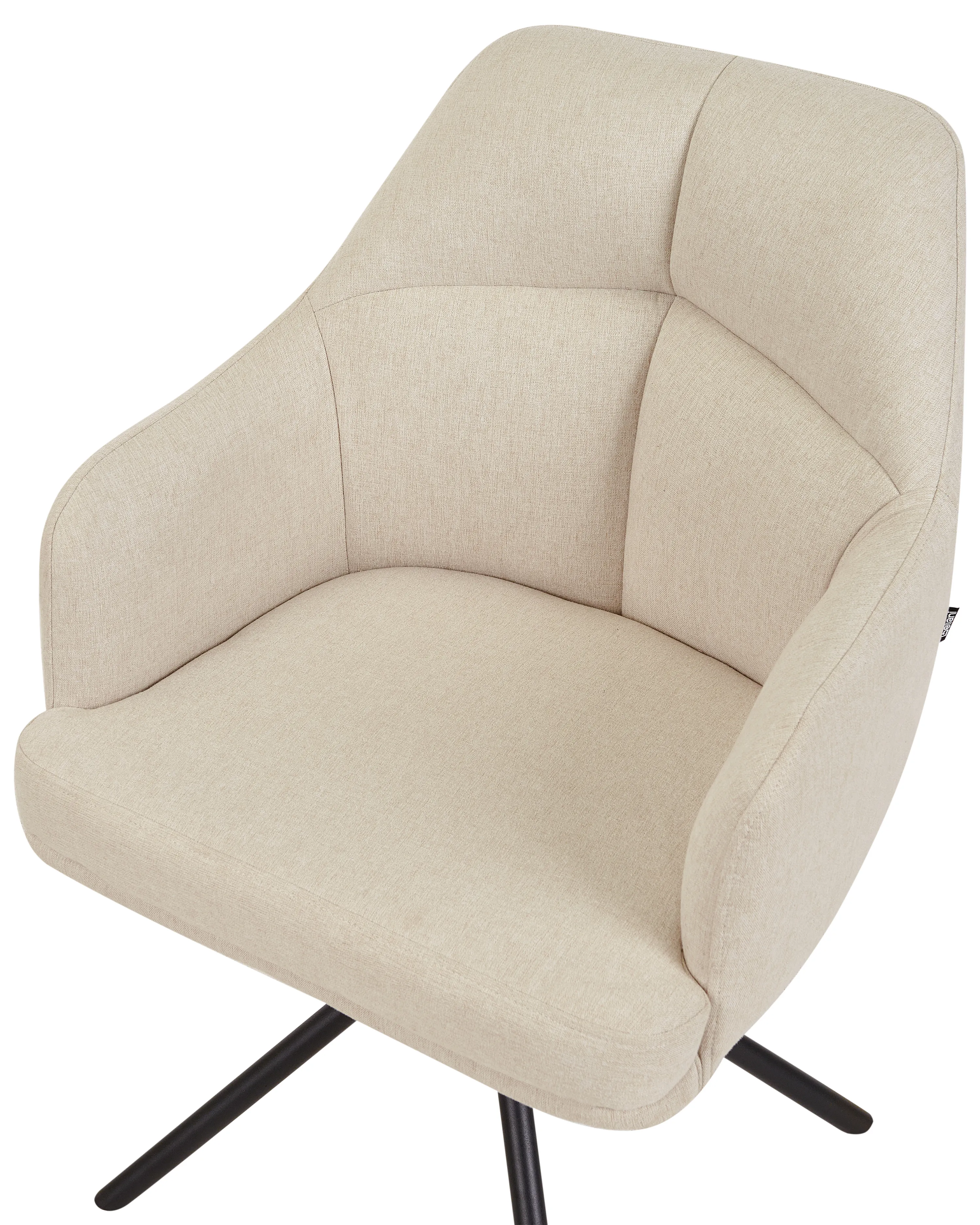 Set van 2 eetkamerstoelen draaibaar MIRA Beige