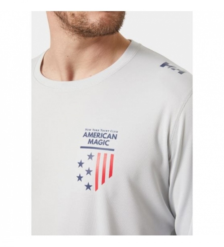 Camiseta cinza Helly Hansen American Magic