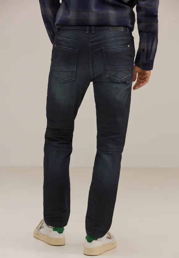 Regular Fit Jeans - dark blue coated