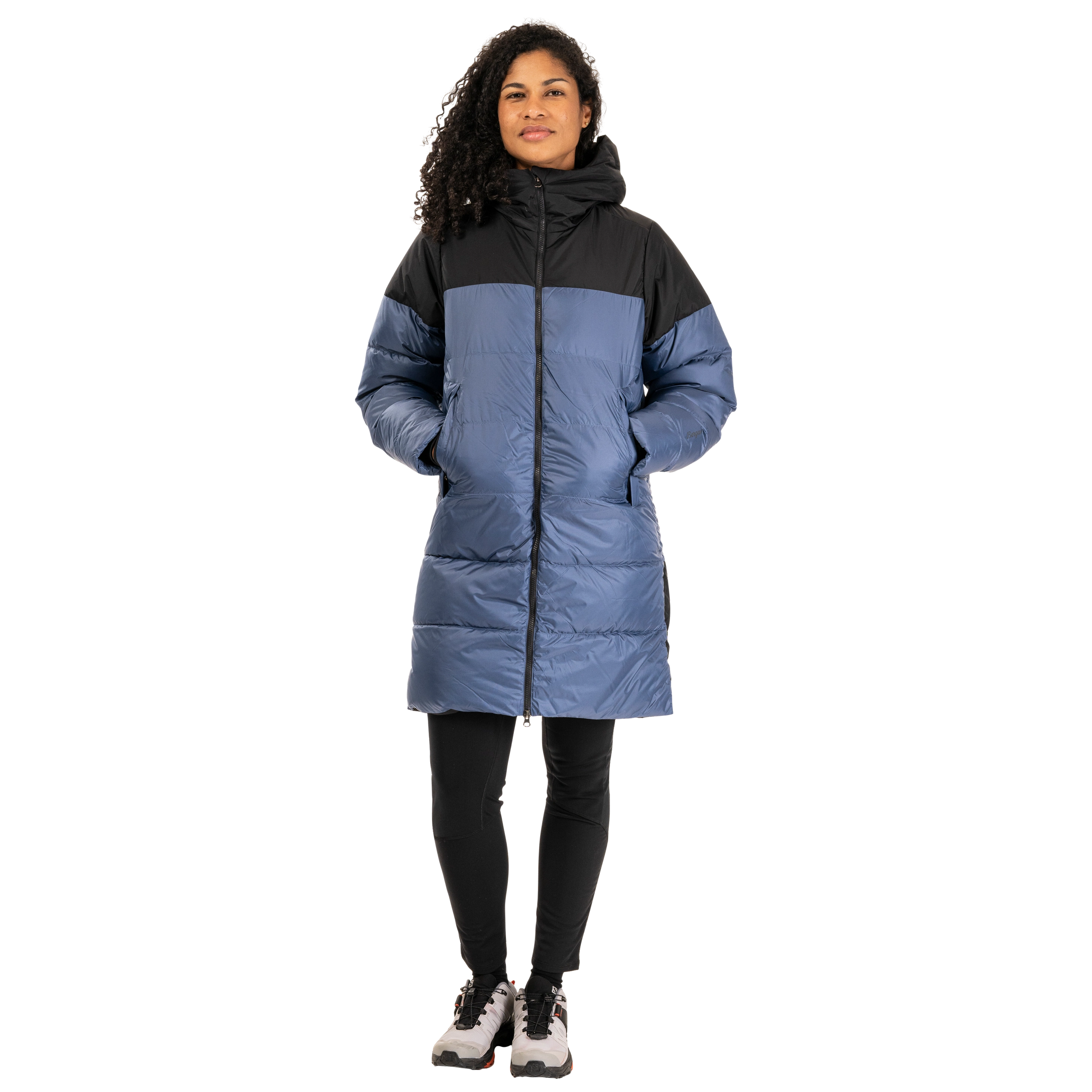 Oslo Down Parka Unisex Granite Blue / Black