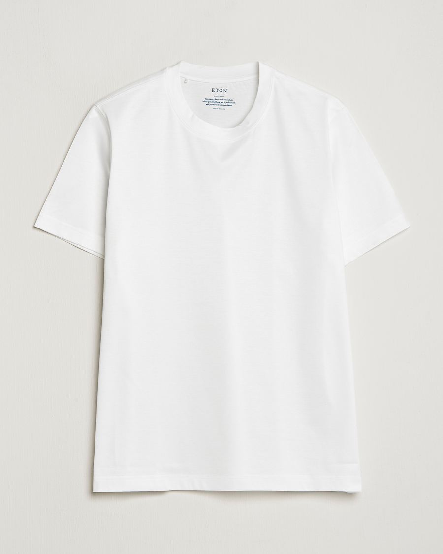 Eton Filo Di Scozia Cotton T-Shirt White