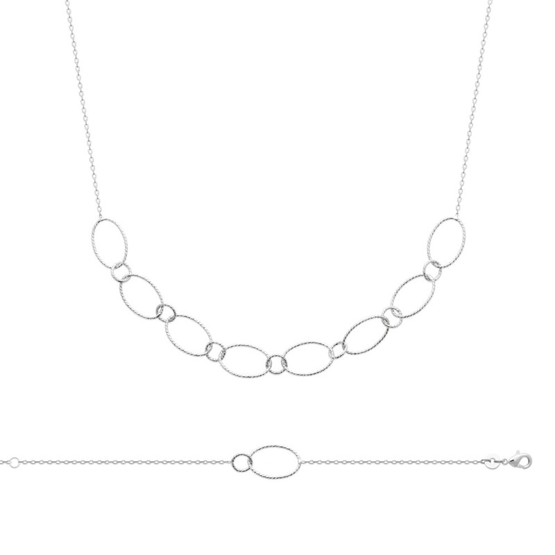 Collier Femme - Argent 925 - Longueur : 45 cm