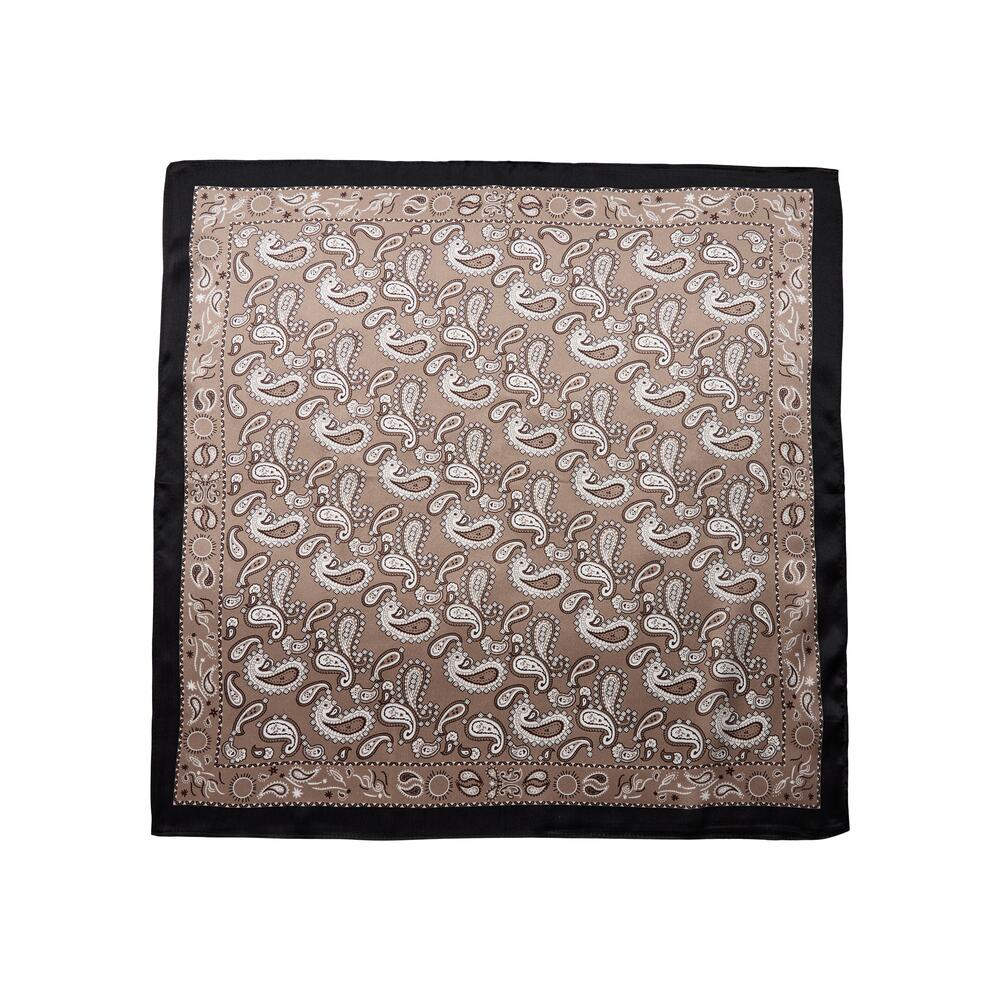 Bahne Accessories  Silketørklæde - Silver Paisley