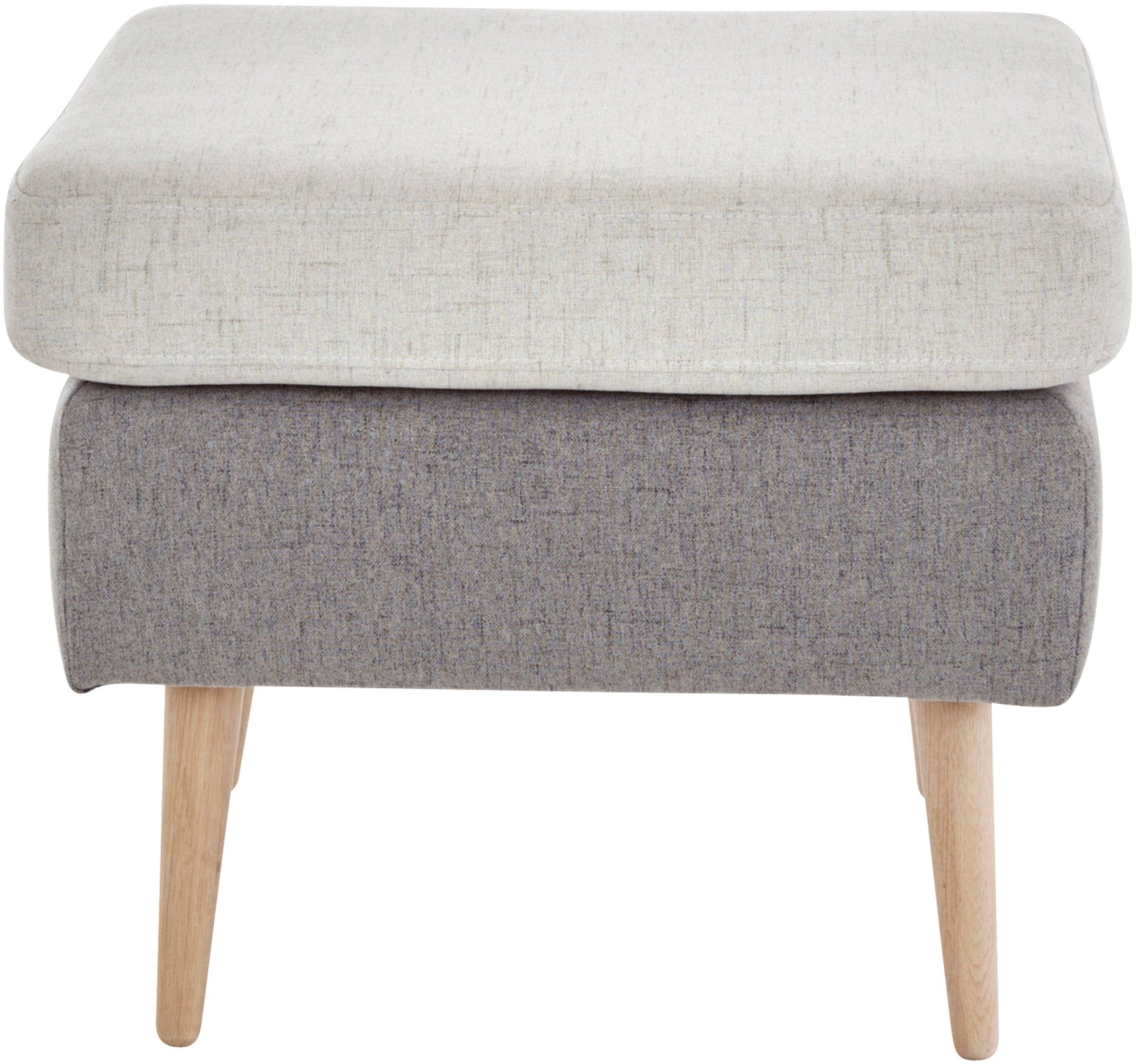 Home affaire Hocker »Salla« 2-farbig,  Bouclé oder Struktur fein, passend zum Sessel