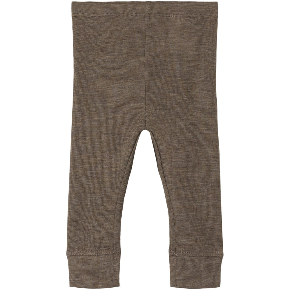 Køb Name It Walnut Wossa Uld/Silke Rib Long Johns