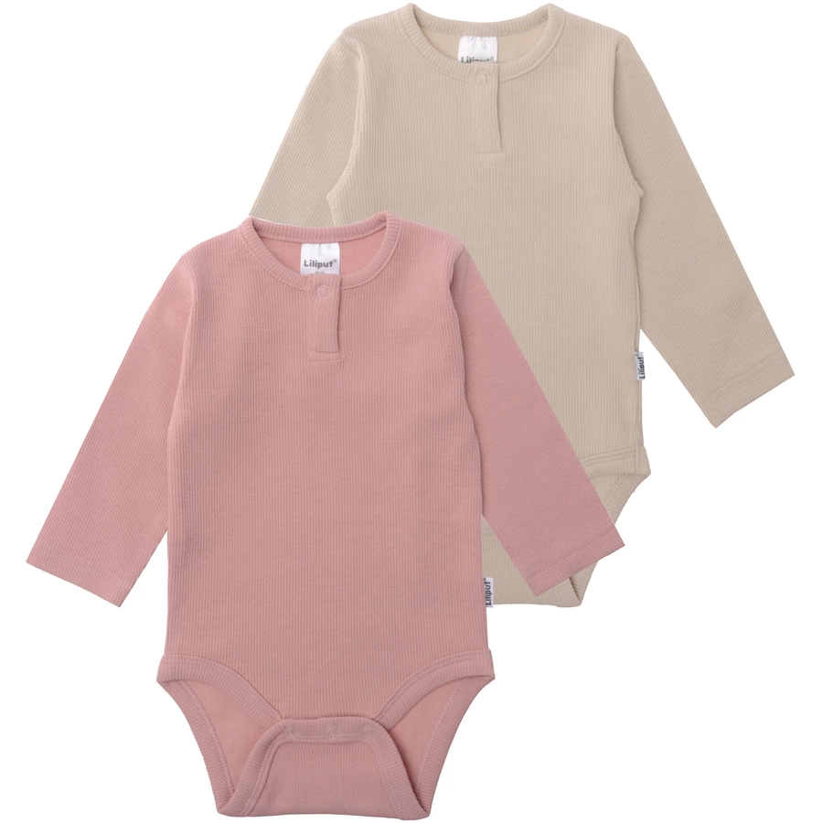 Liliput Baby-Bodies 2er Set rose beige