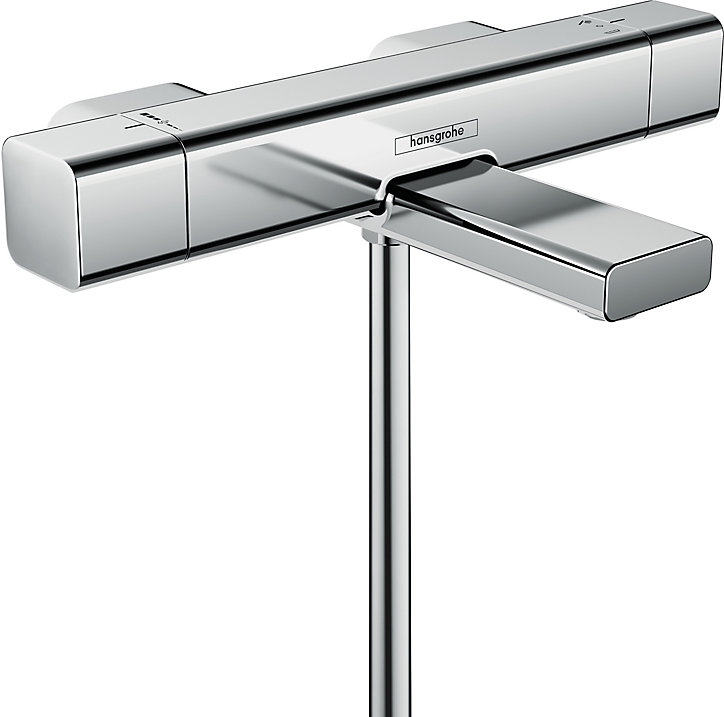 Mitigeur de baignoire thermostatique chromé Hansgrohe Ecostat E