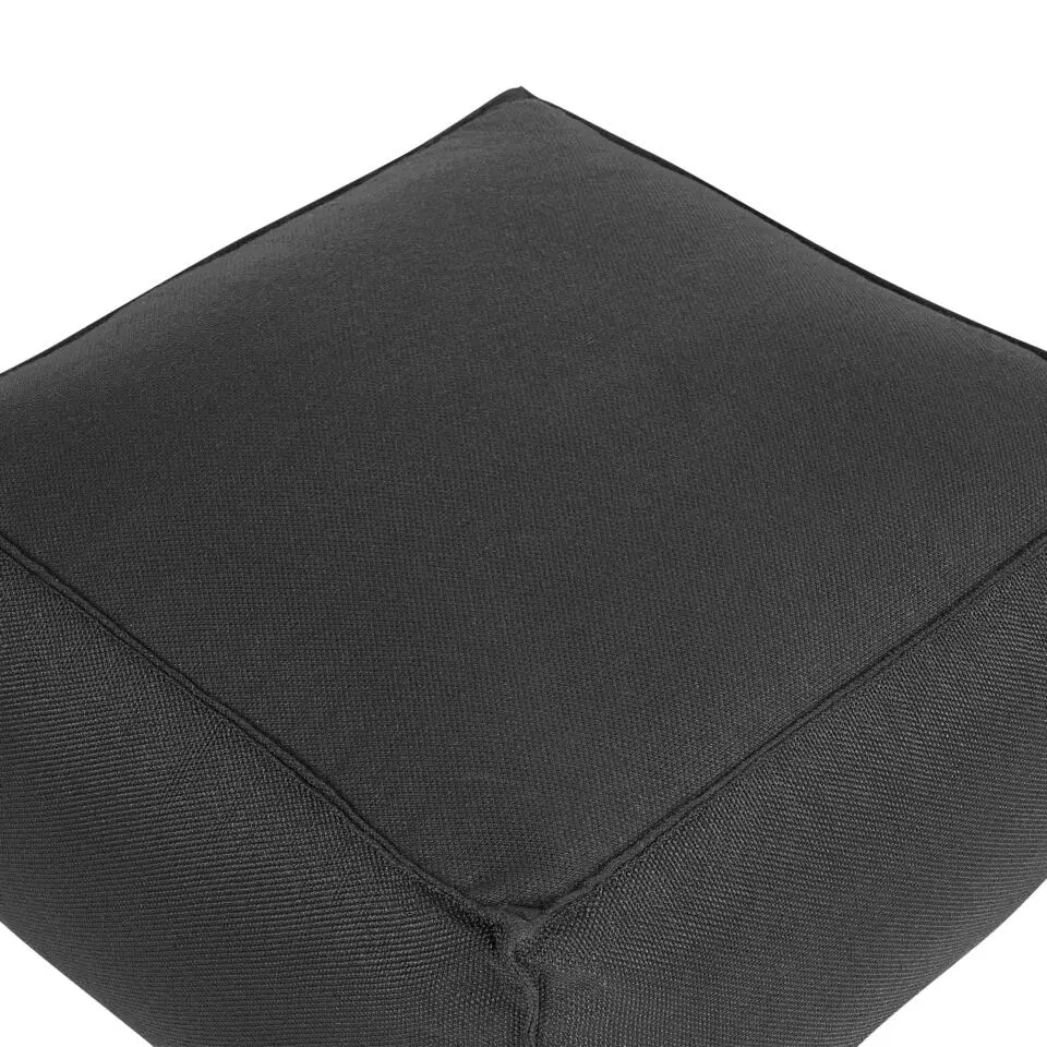 MUKKI - Poef - Zwart - 50 x 50 cm - Polyester