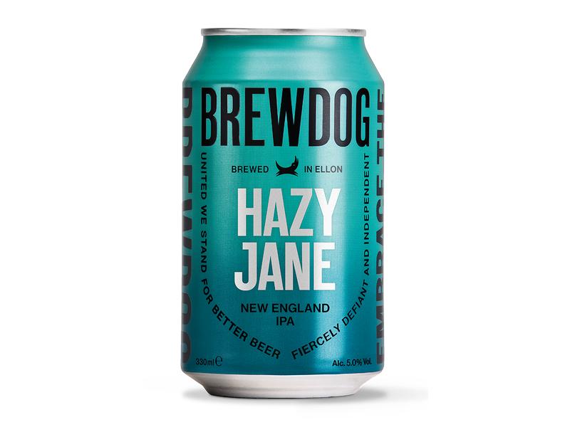 BrewDog Bier Hazy Jane 5% 6 x 0.33 l Fruchtiges New England India Pale Ale aus Schottland