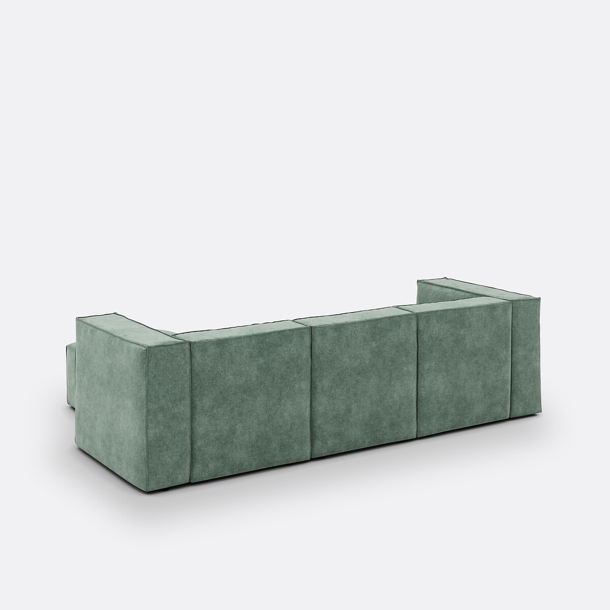 LA REDOUTE INTERIEURS<br>Puff modular de 3 lugares, veludo vintage, Seven