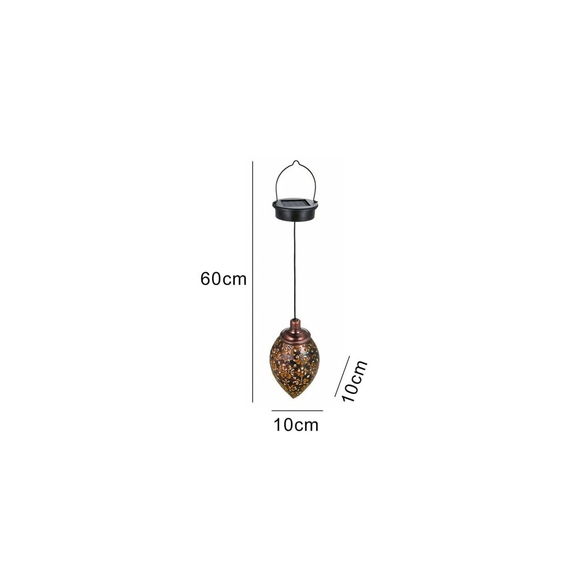 Solcellelampe LED-pendel