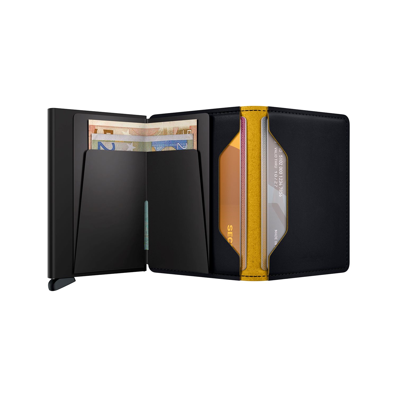 Secrid Slimwallet Matte black ochre