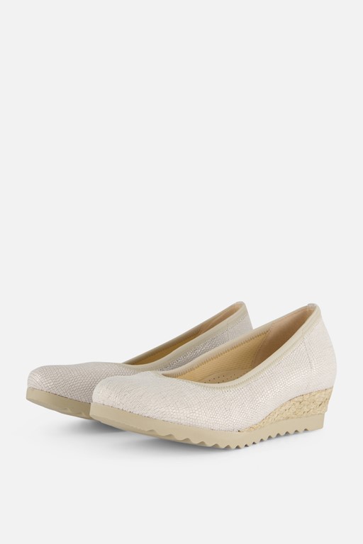 Gabor Pumps wit Textiel