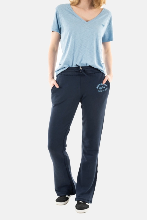 Jogging superdry essential lr flare zrn richest navy
