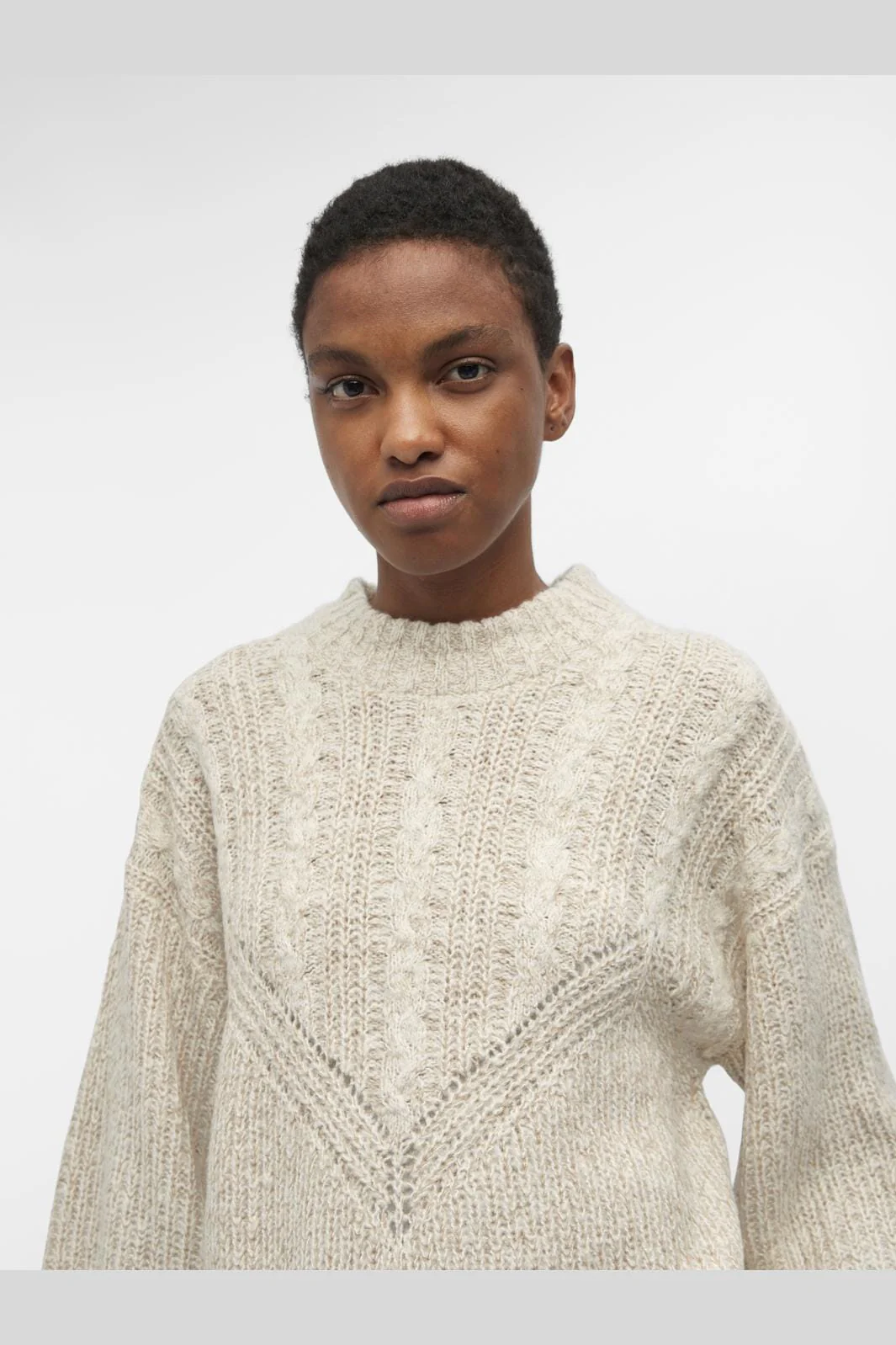 Object Objnova Stella Cable Knit Pullover
