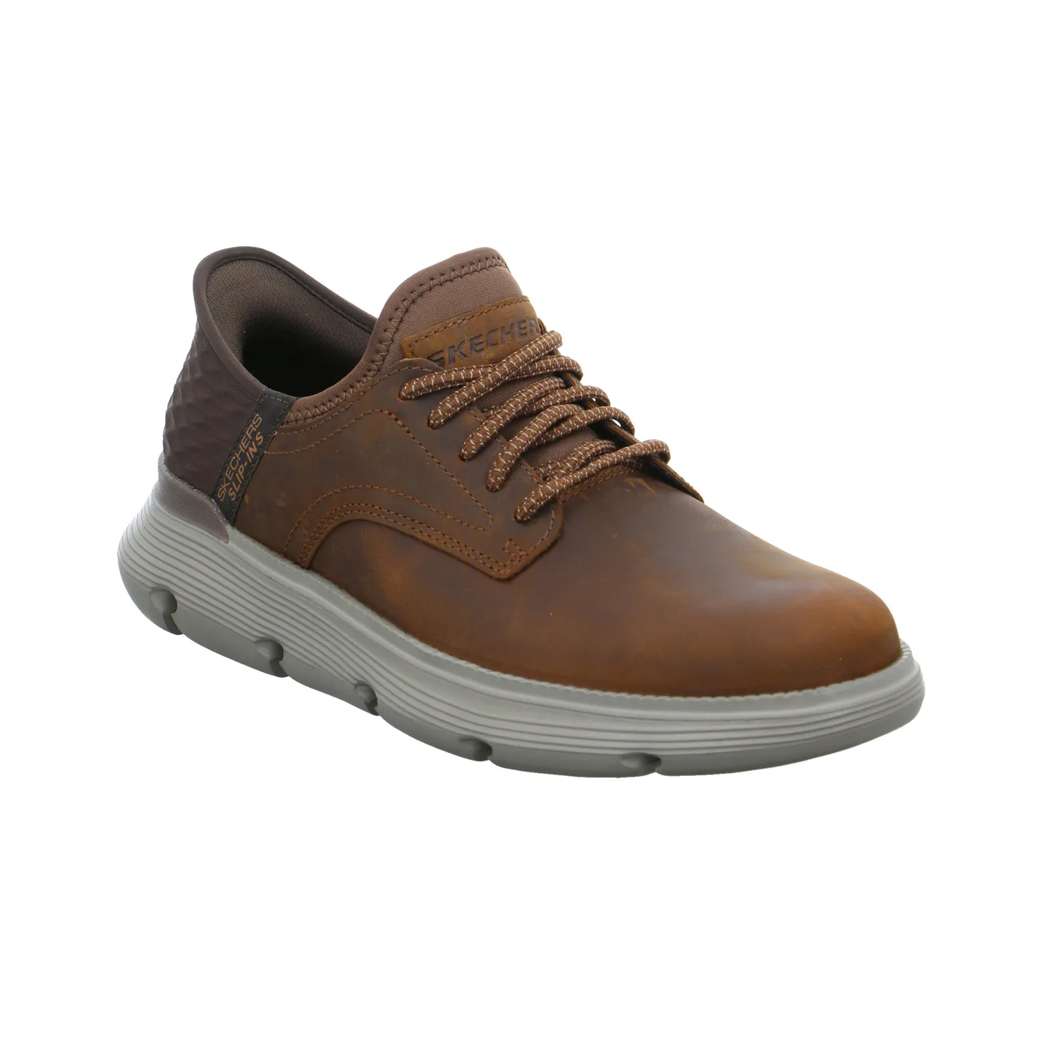 SKECHERS Halbschuh Braun Leder