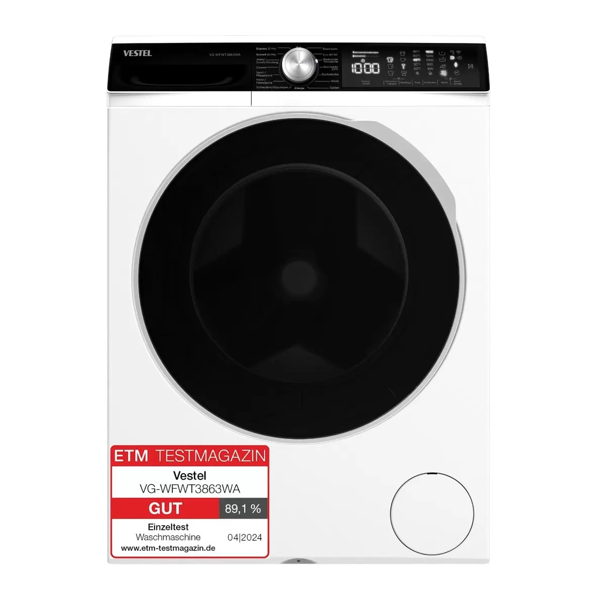 Set Waschmaschine und Trockner VESTEL Waschturm 8kg WiFi