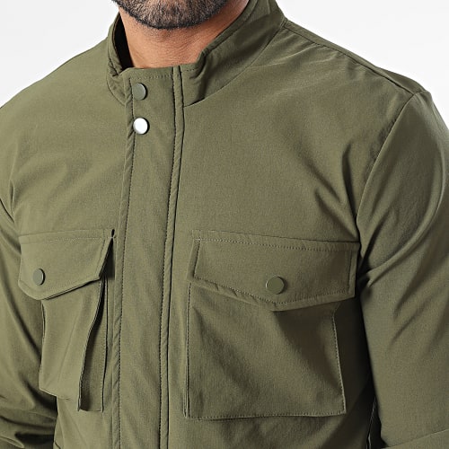 Veste Zippée Vert Kaki