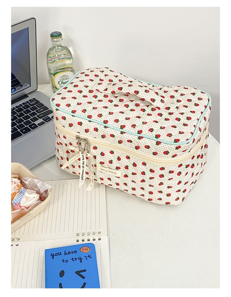 TangTangBags - Gewatteerde make-uptas met patroonprint