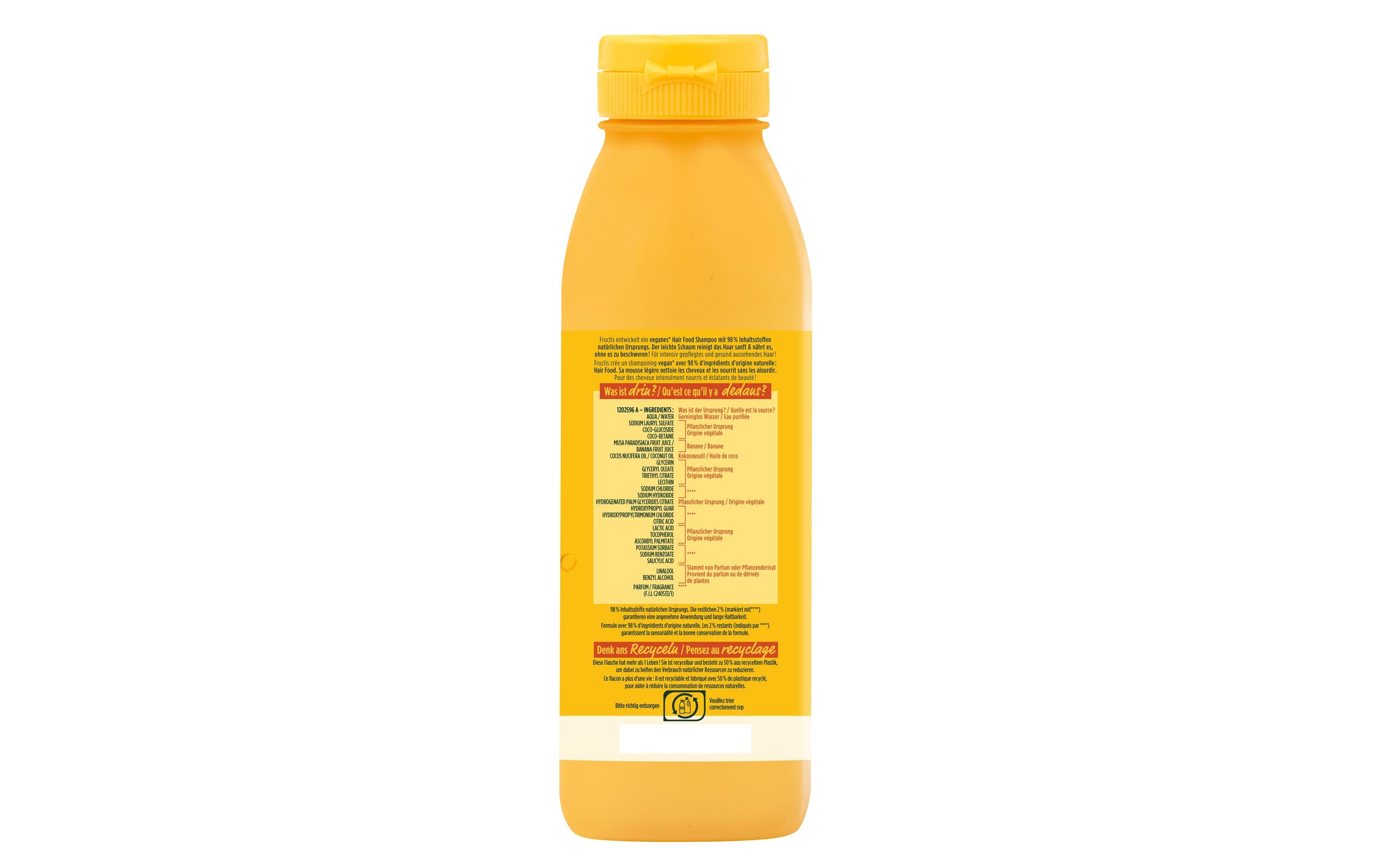 Fructis Shampoo Banana 350 mlPlfegendes Haarshampoo ohne zu beschweren