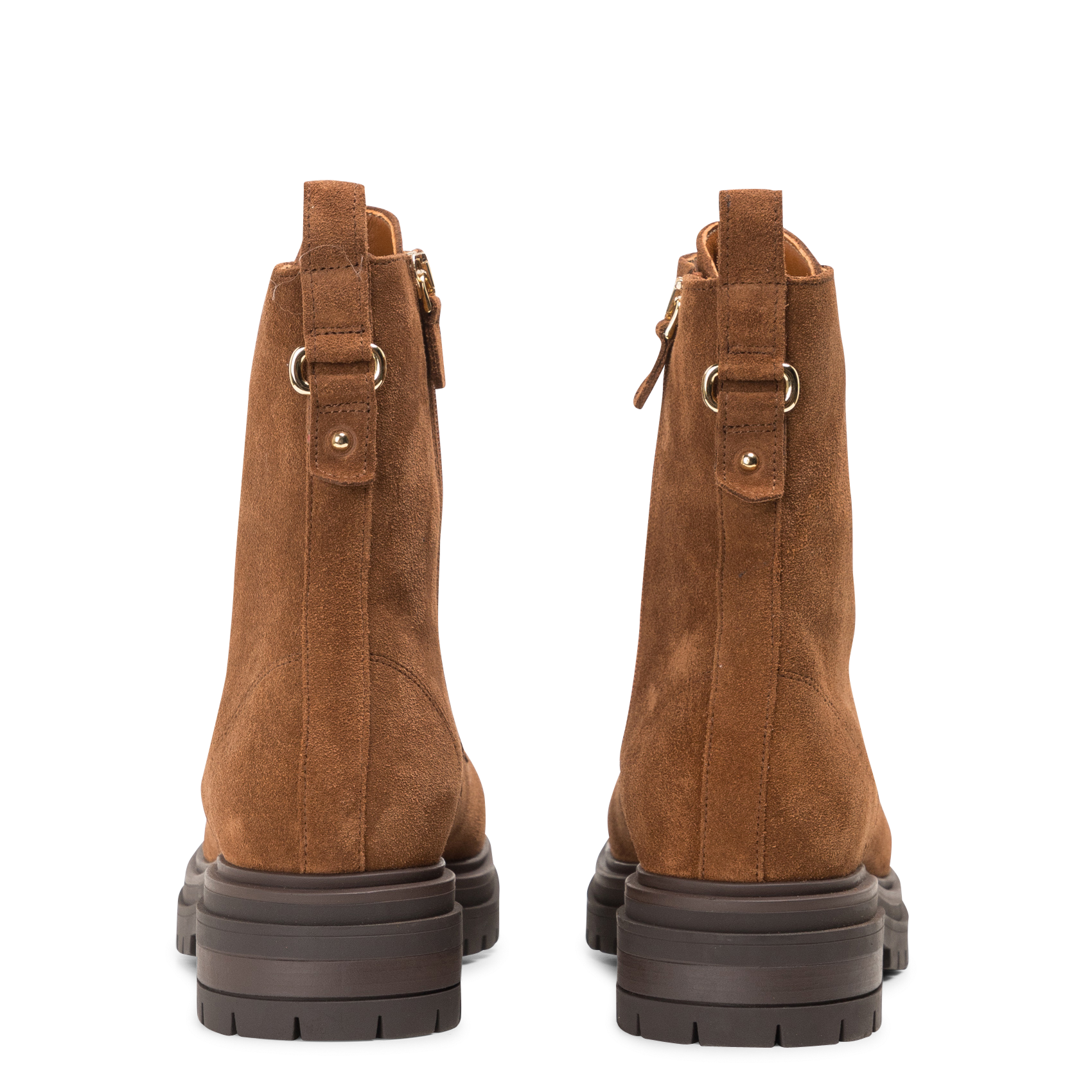 NORA - Bottines à talons en cuir | Marron