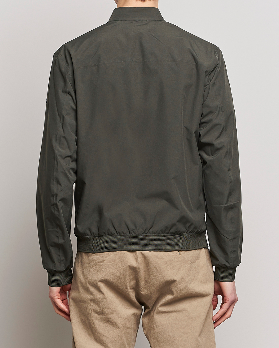 Scandinavian Edition Plain Waterproof Jacket Dark Olive