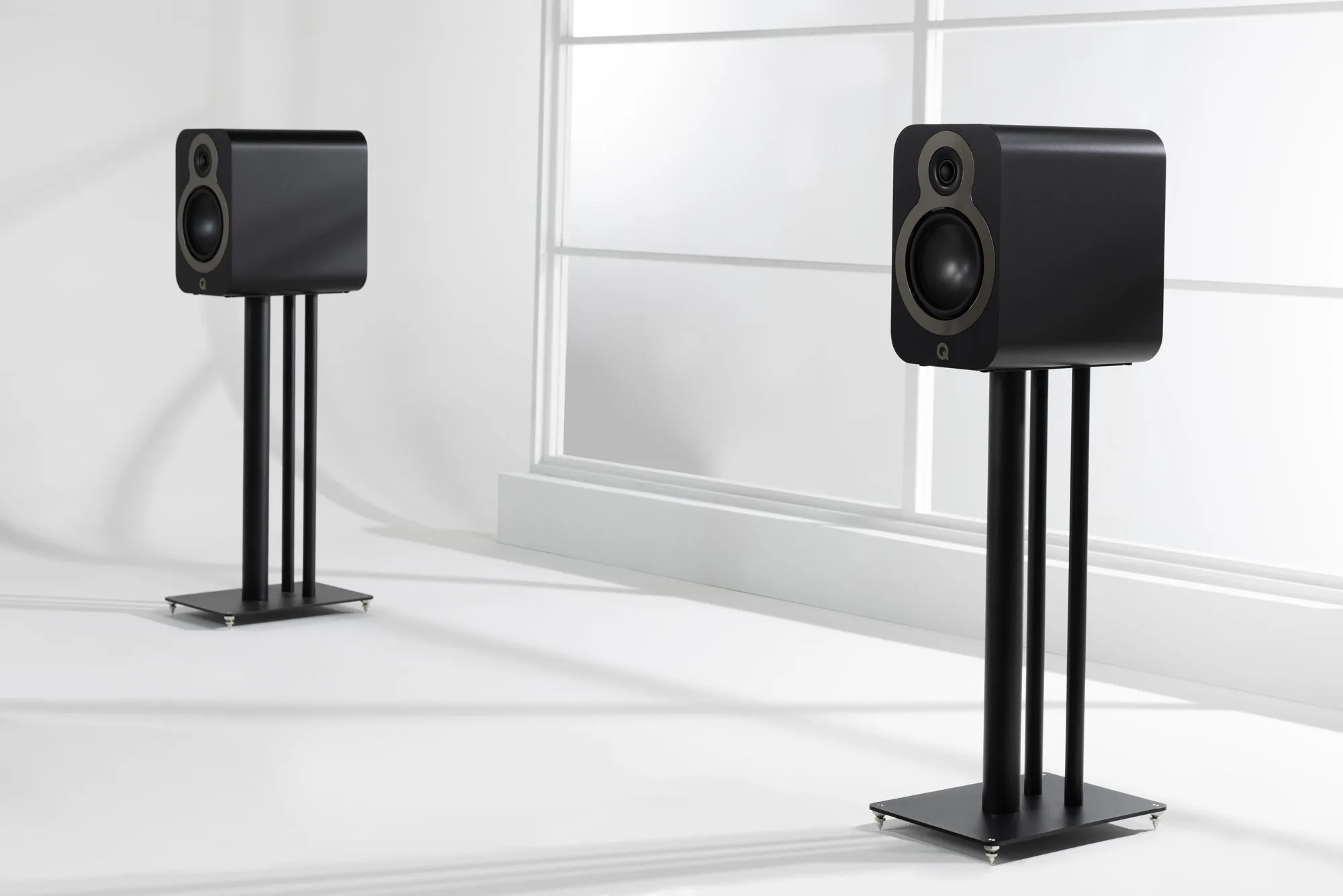 Q Acoustics 3030C Noir mat (la paire) Enceintes bibliothèque