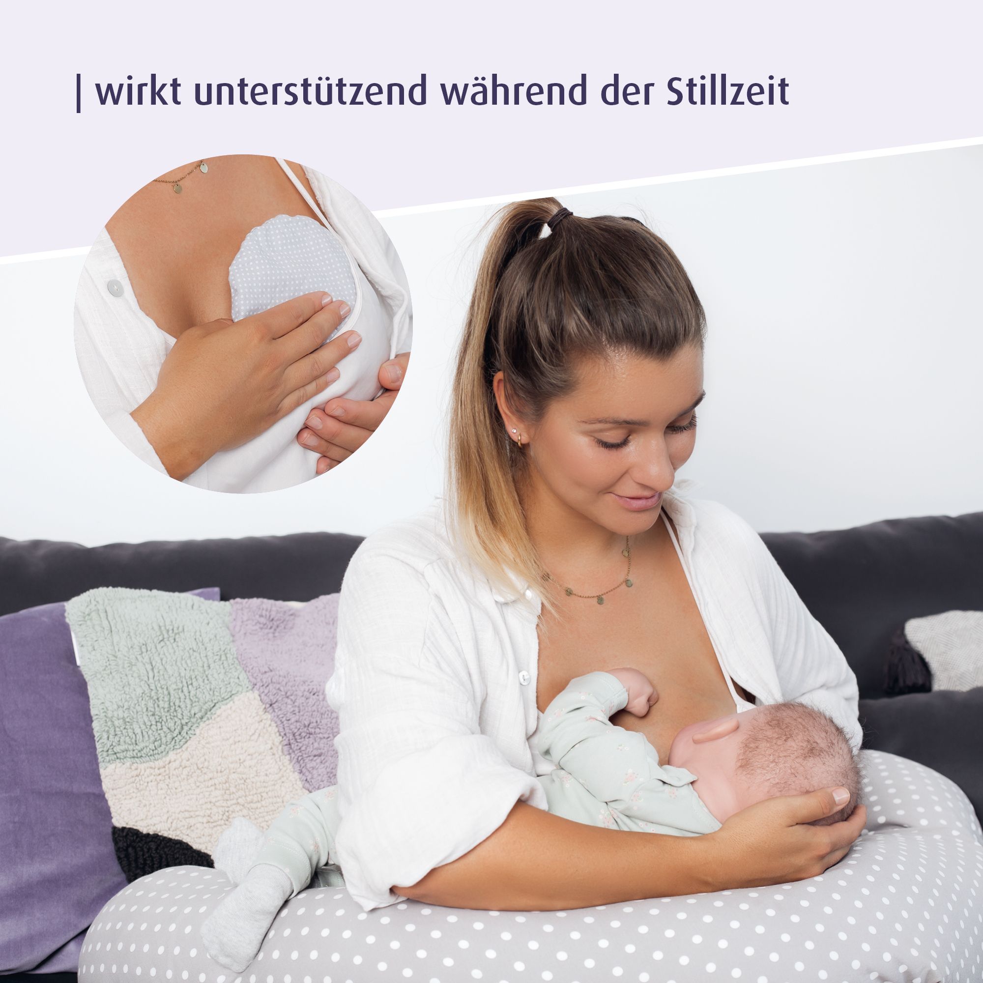 reer mama 2in1 Stillhilfe-Traubenkernkissen
